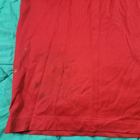 Nike Tiger Woods Collection Mens 2XL XL Short Sleeve Golf Polo Shirt Red AES - Picture 3 of 12
